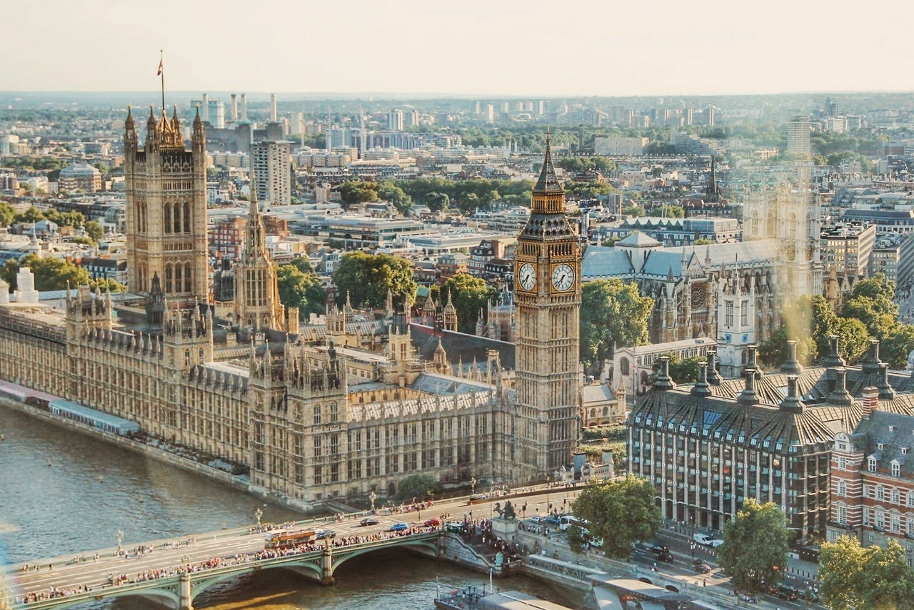 External view of the Houses of Parliament