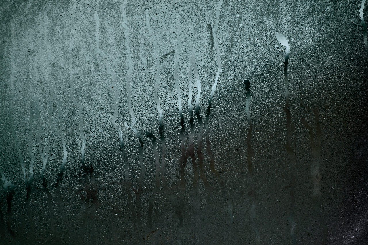 condensation on glass